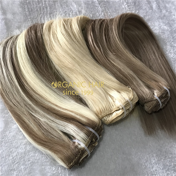 Clip in hair extensions customized color X141